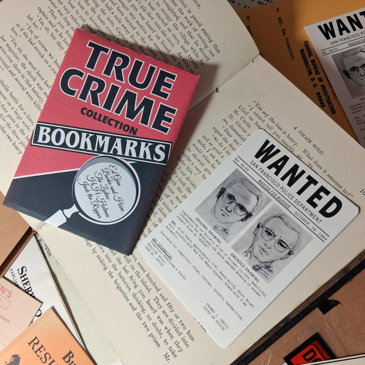 True Crime Bookmark Pack